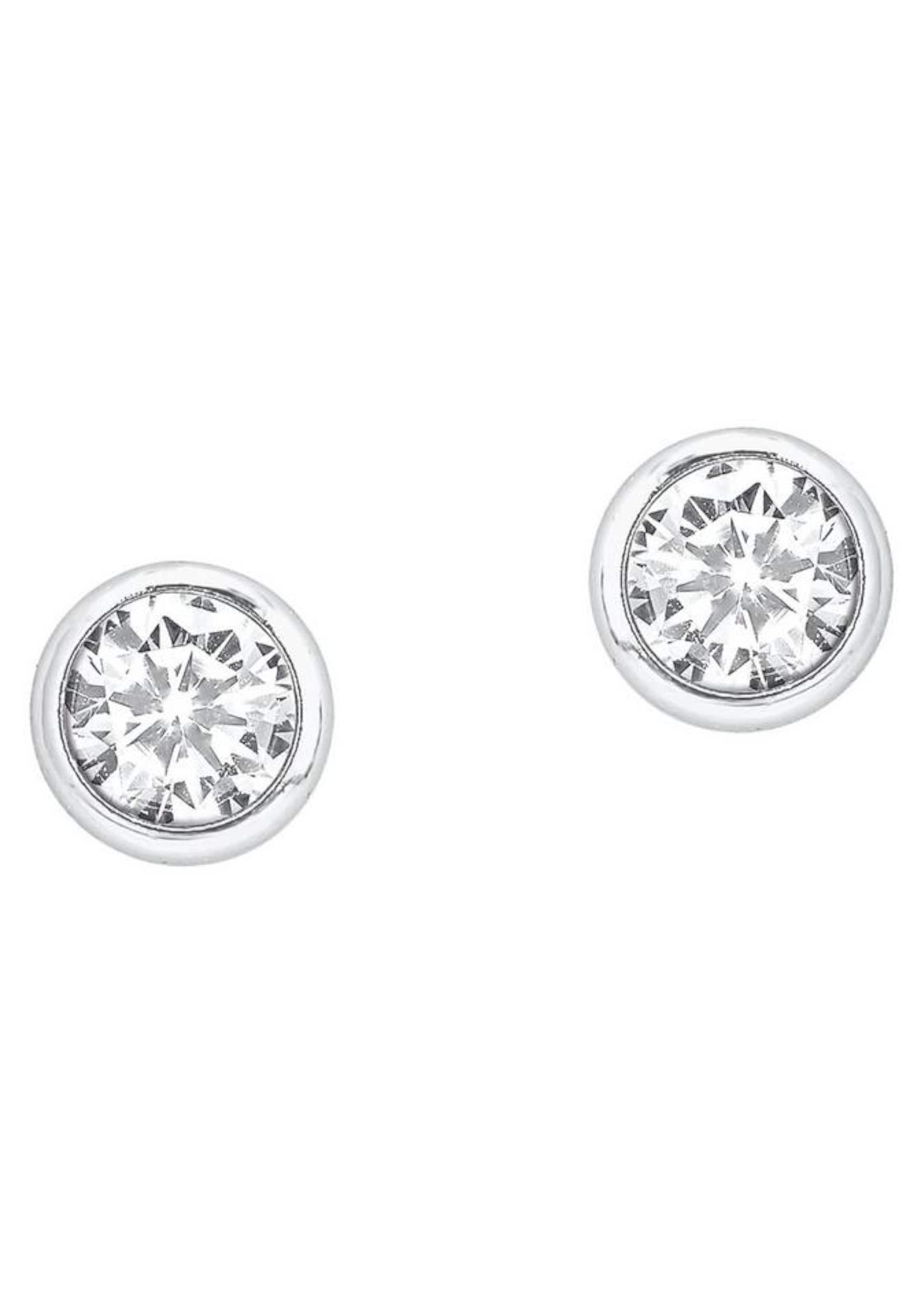 AMOR Ohrstecker in Silber: Vorderseite