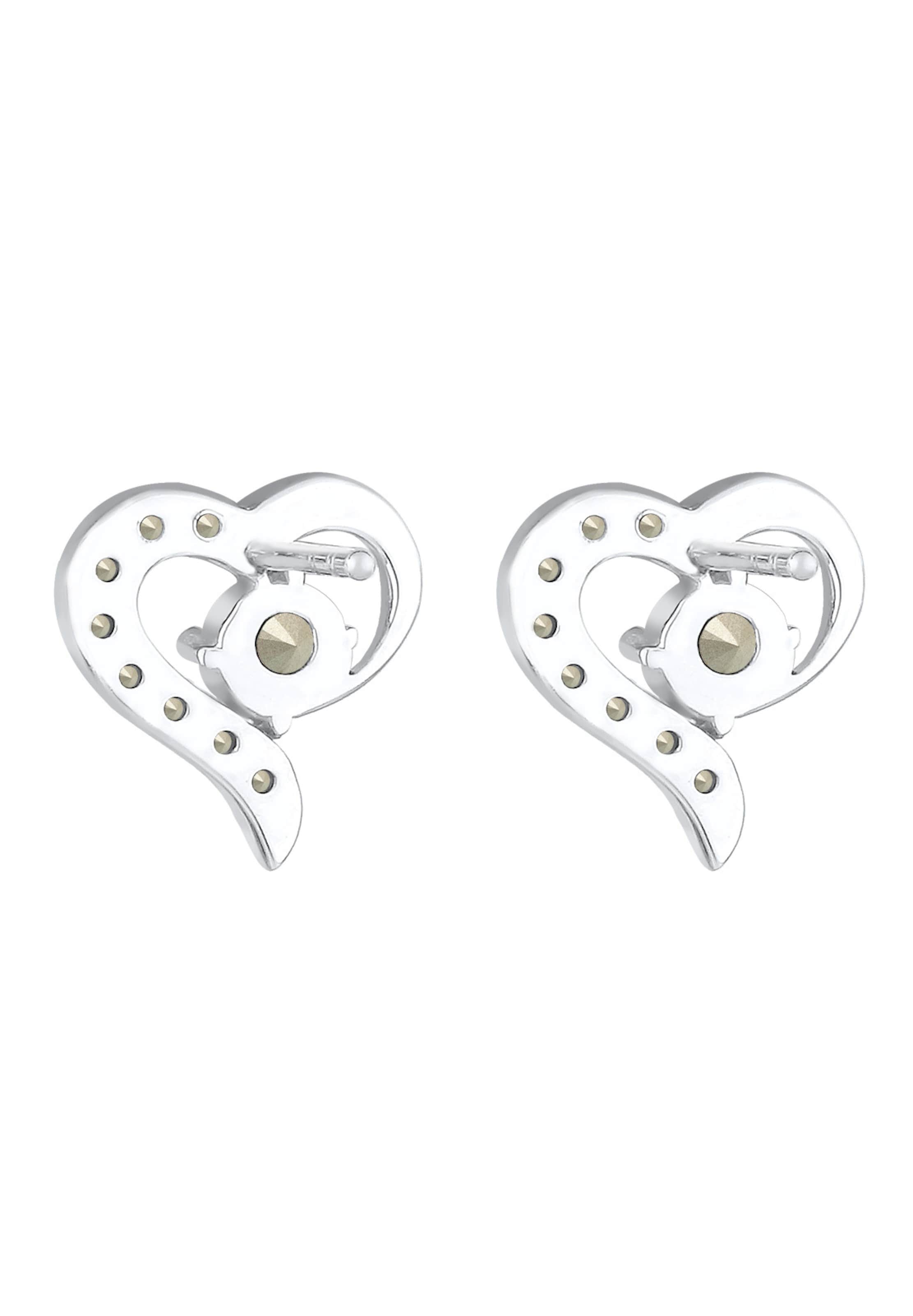 ELLI Earrings 'Herz' in Silver