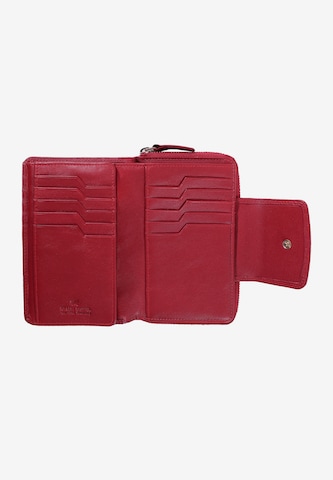 Braun Büffel Wallet 'Golf' in Red