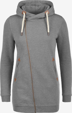 DESIRES Kapuzensweatjacke 'Vicky' in Grau: predná strana