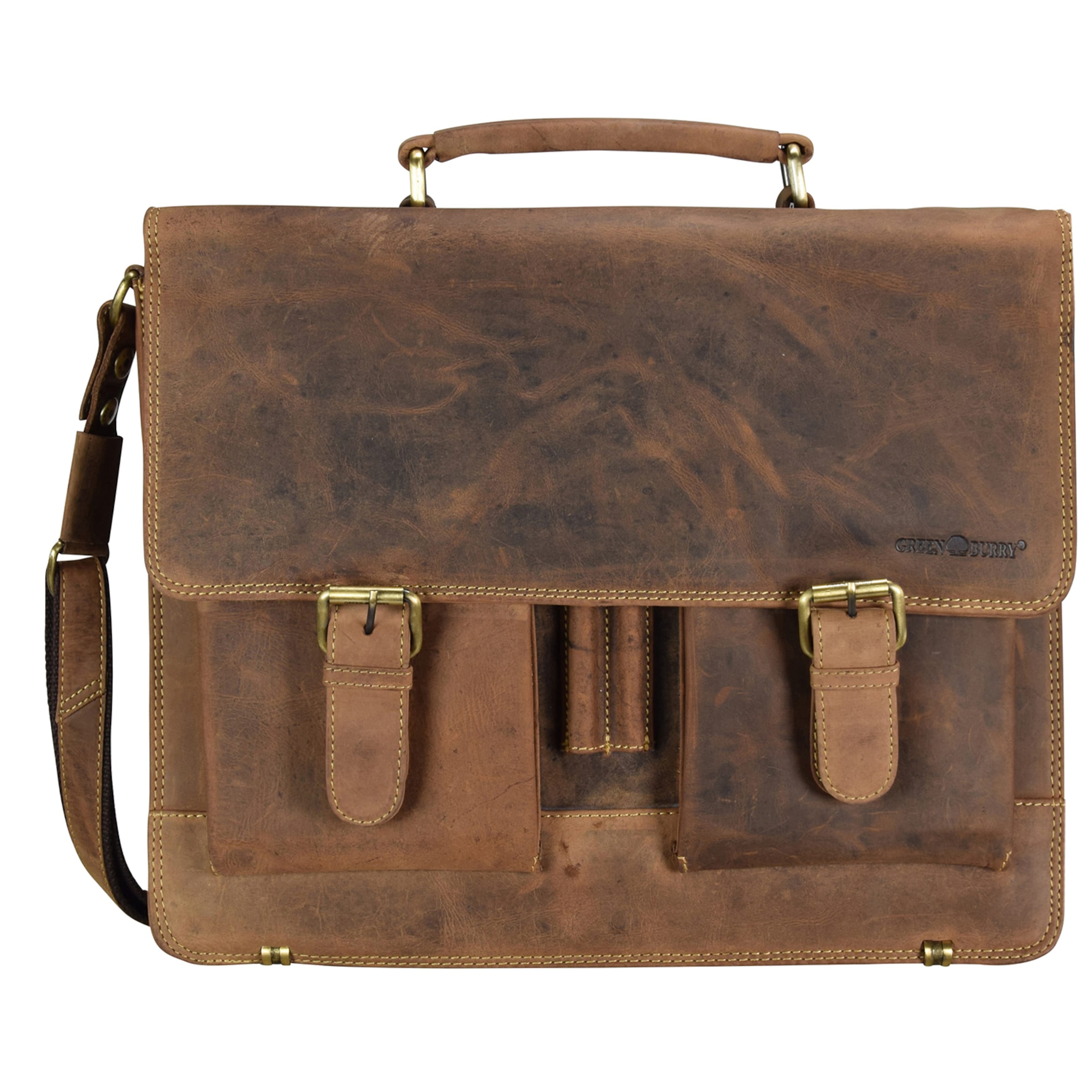 Borsa portadocumenti di GREENBURRY in marrone: frontale