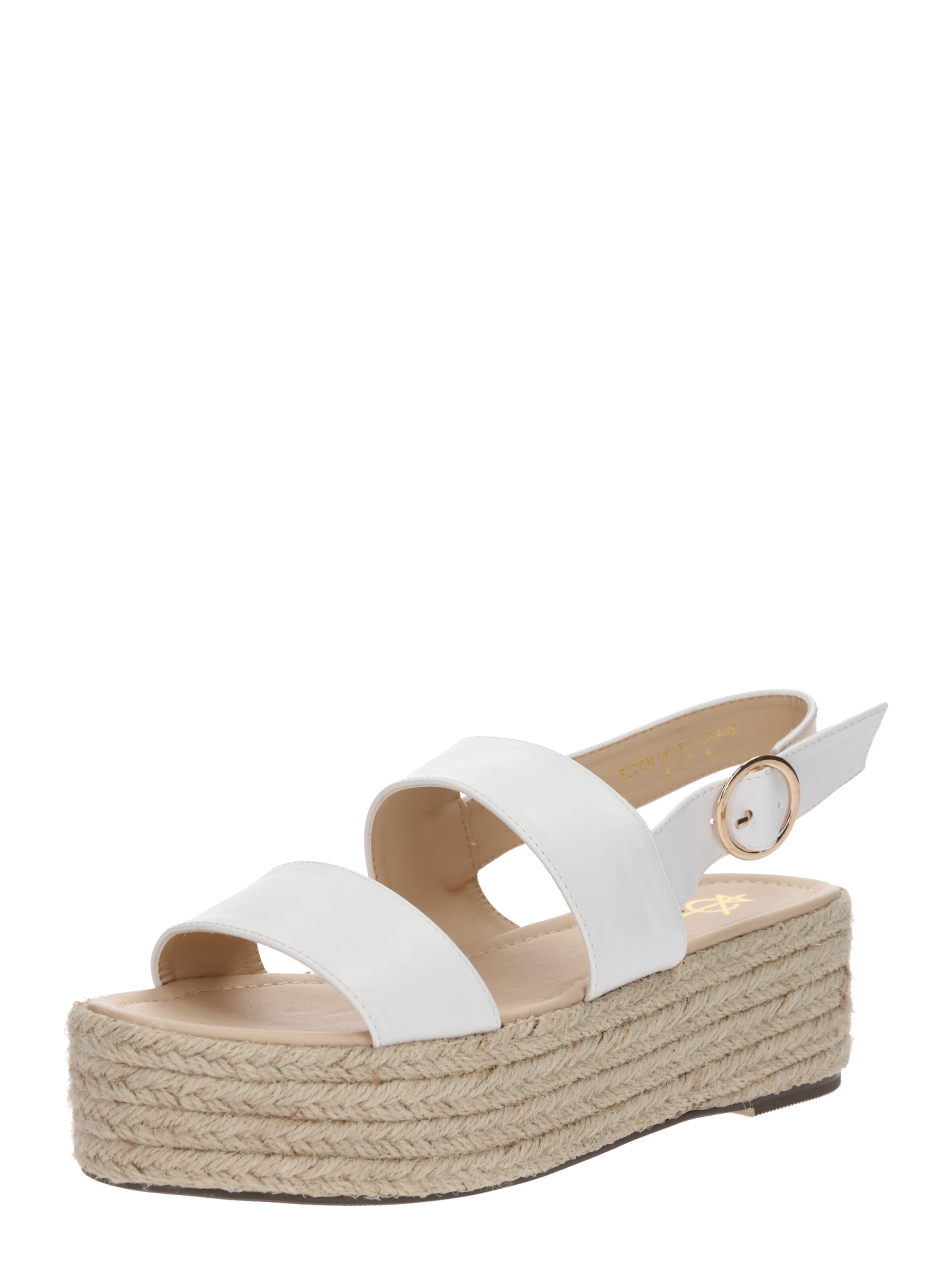 4th & Reckless - Sandalen met riem 'ELTON' in de kleur Wit