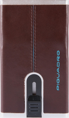 Piquadro Wallet 'Blue Square' in Brown: front