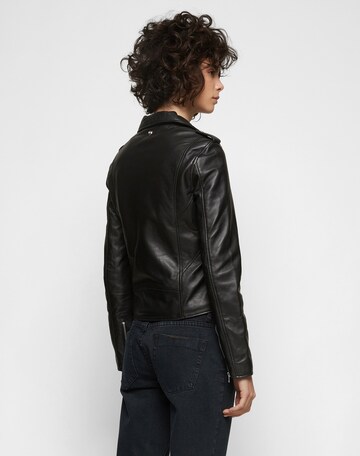 Schott NYC Between-Season Jacket 'LCW1601D' in Black: back