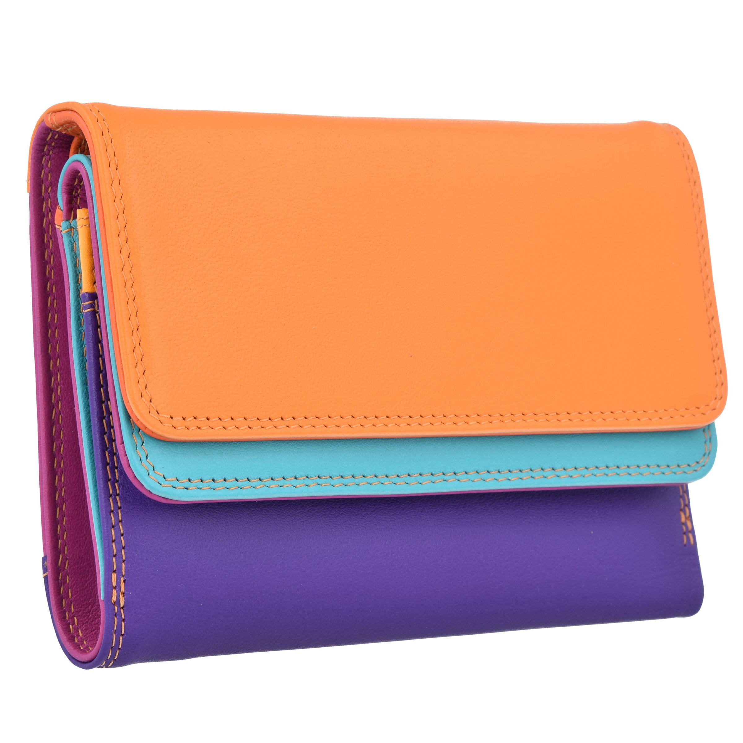 mywalit Geldbörse 'Double Flap' in Mischfarben