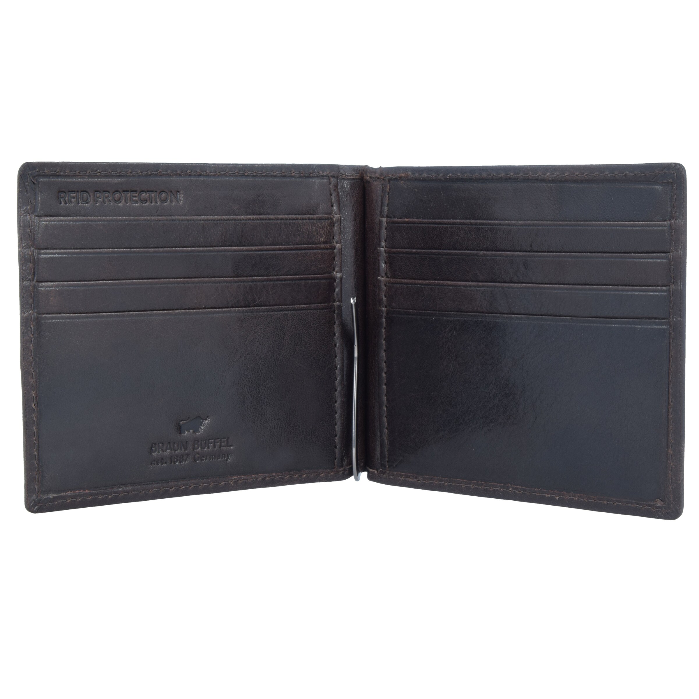 Portamonete 'Arezzo' di Braun Büffel in marrone