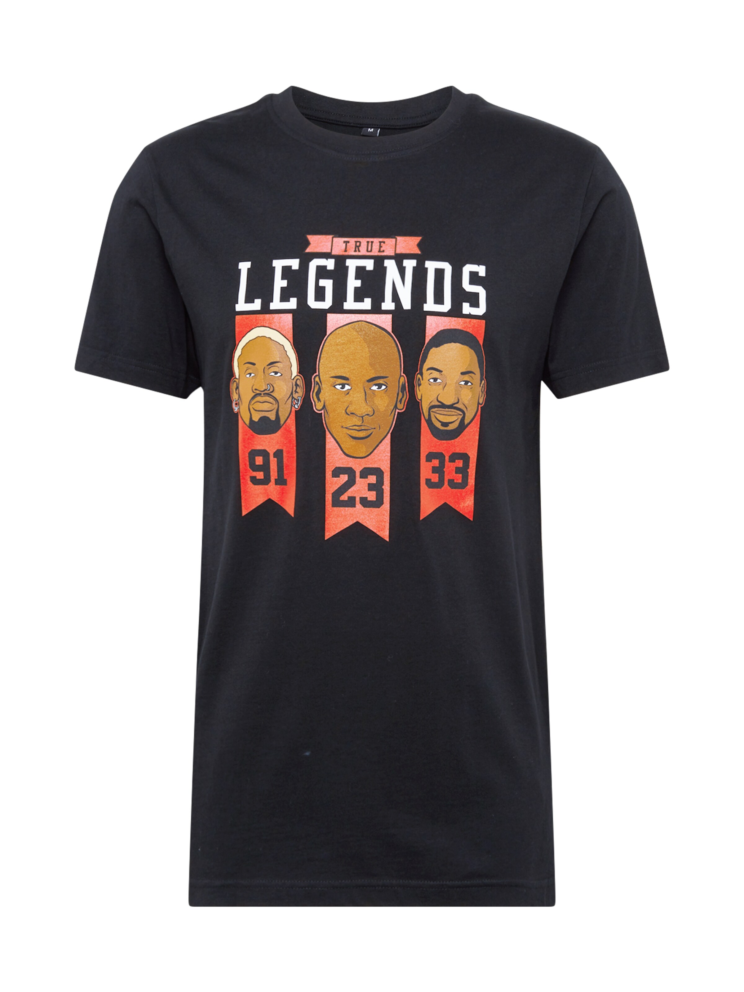 Mister Tee Regular fit Тениска в черно: отпред