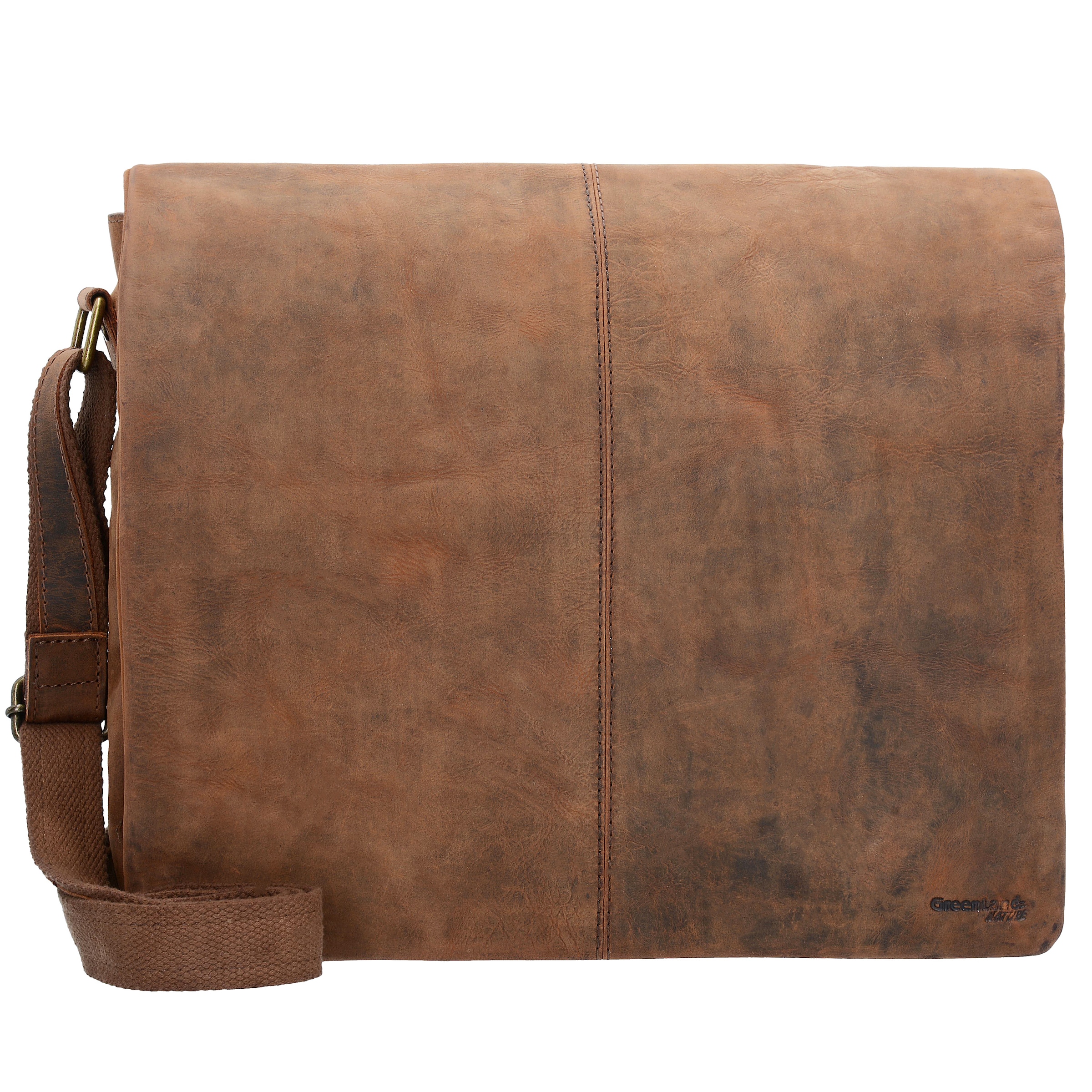 Borsa a tracolla 'Montenegro' di Greenland Nature in marrone: frontale