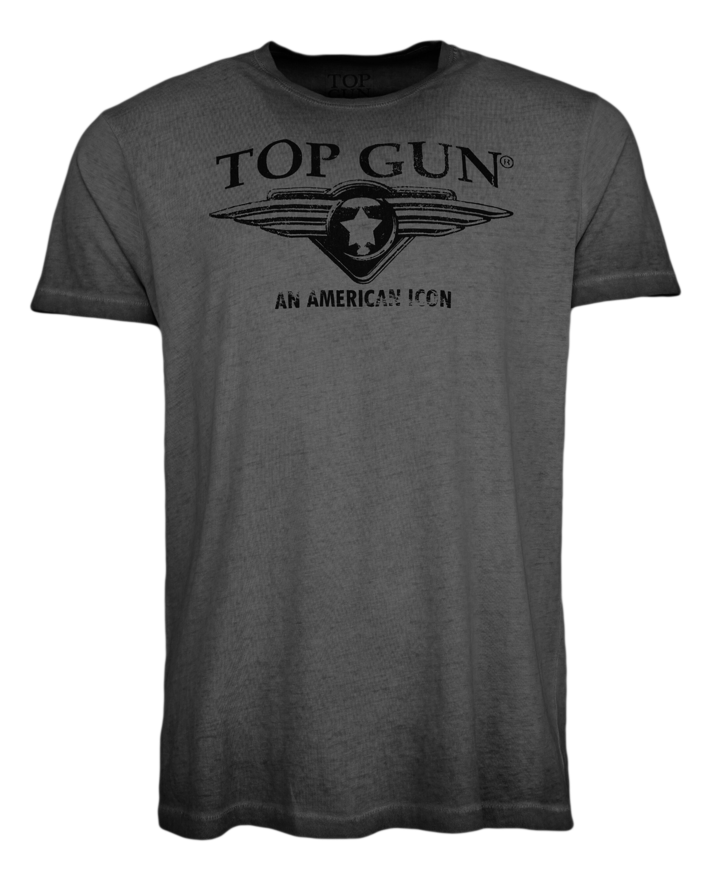 TOP GUN Shirt ' Wing cast ' in Zwart: voorkant