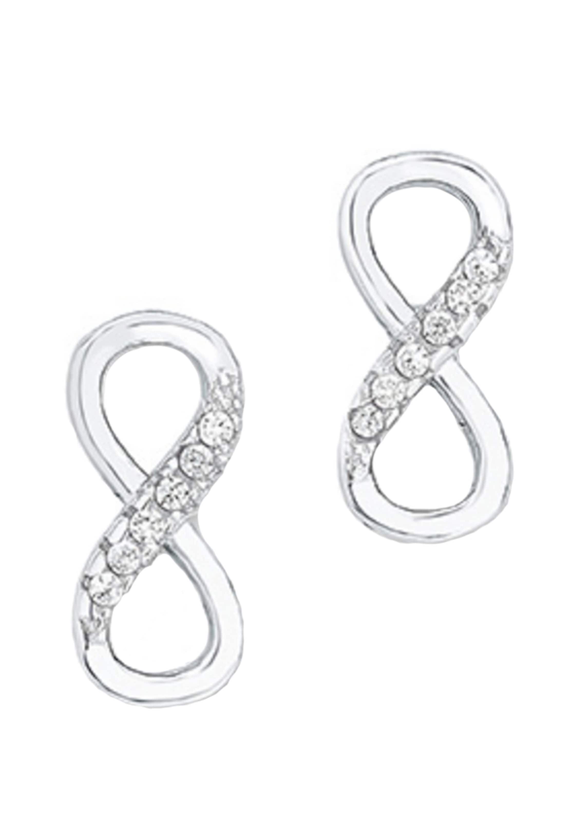 AMOR Earrings 'Unendlichkeit' in Silver: front