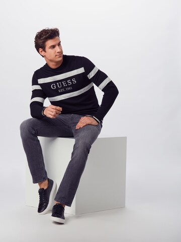 GUESS Regular Fit Sweatshirt 'Jack' in Schwarz