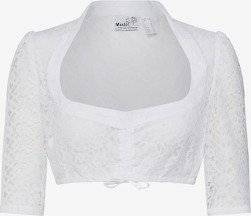 Blouse folklorique 'Becca-Emma' MARJO en blanc : devant