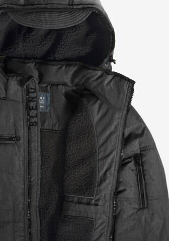 BLEND Winter Jacket 'Boris Teddy' in Black
