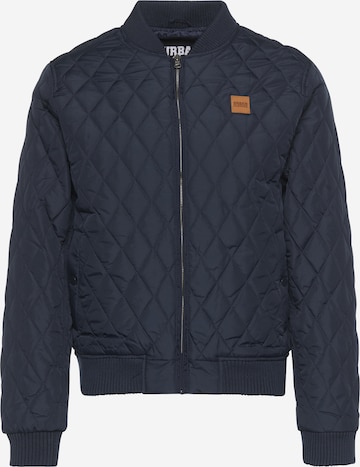 Veste mi-saison 'Diamond Quilt' Urban Classics en bleu : devant