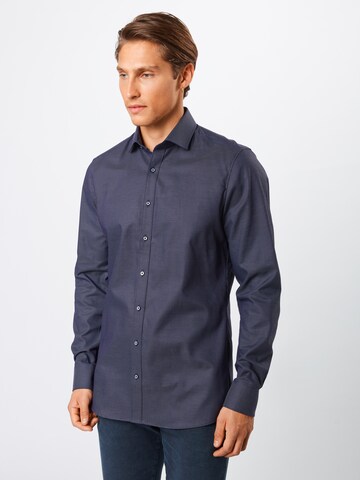 OLYMP Slim Fit Hemd 'Level 5' in Blau