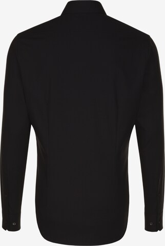 SEIDENSTICKER Slim Fit Hemd 'Tailored' in Schwarz