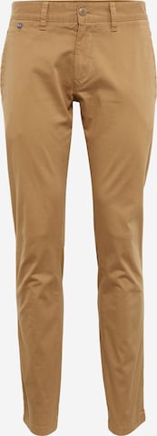 Coupe slim Pantalon chino TOMMY HILFIGER en beige : devant