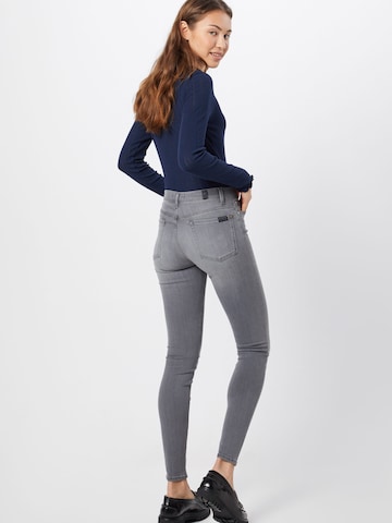 7 for all mankind Skinny Τζιν 'HW SKINNY SLIM ILLUSION LUXE BLISS' σε γκρι: πίσω