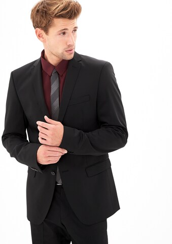 s.Oliver BLACK LABEL Slim Fit Sakko in Schwarz: predná strana