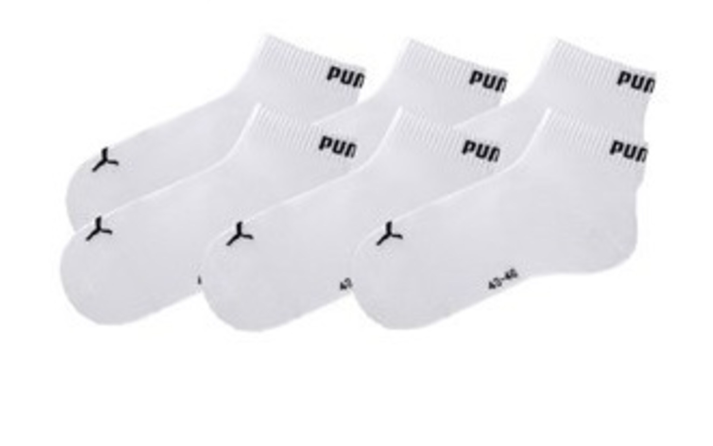 PUMA - Kurzsocken (6 Paar) in weiß