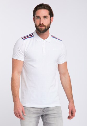 Petrol Industries Knit cardigan in White: front