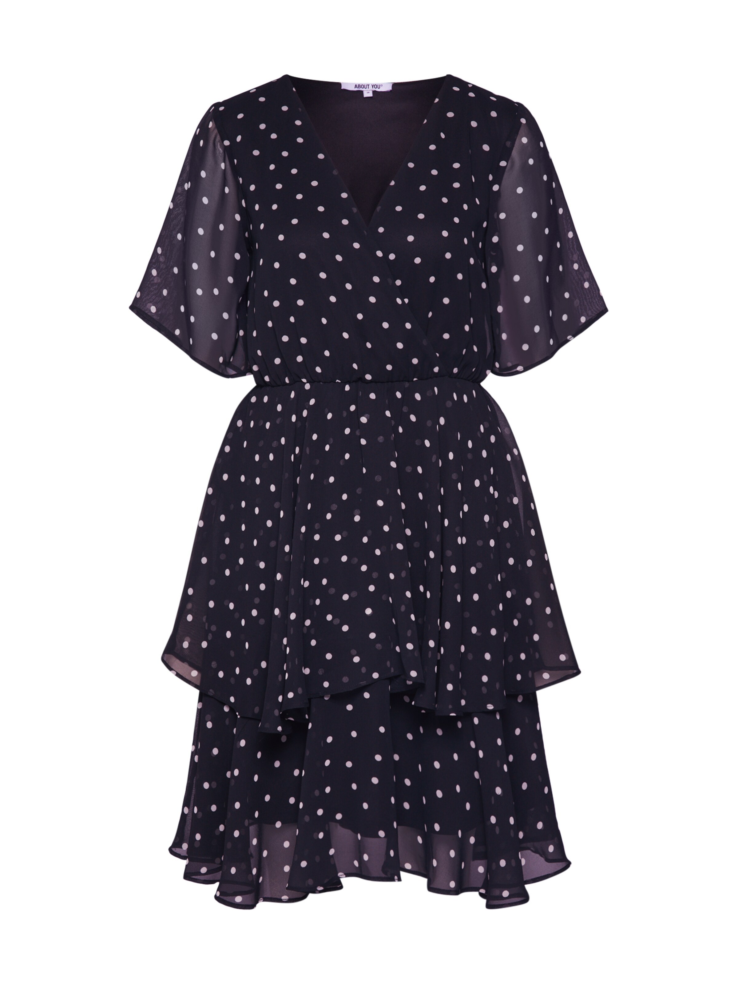 ABOUT YOU - Cocktailjurk 'Leia' in de kleur Zwart