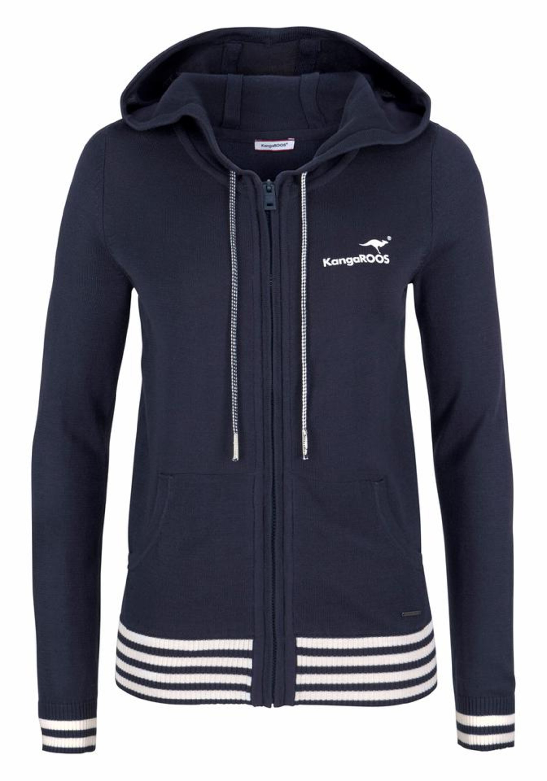 KangaROOS - Kapuzenstrickjacke in marine