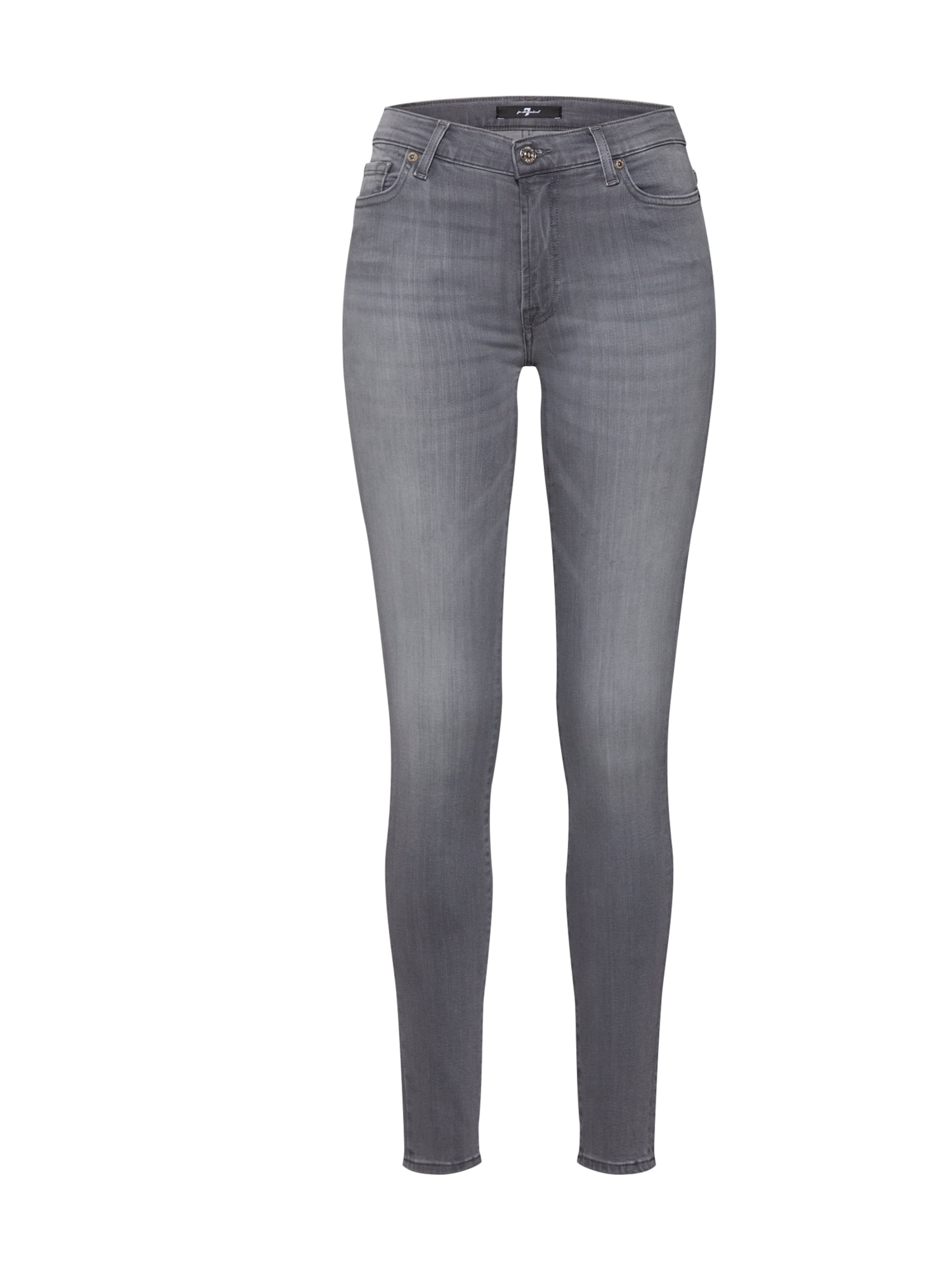 7 for all mankind Skinny Jeans 'HW SKINNY SLIM ILLUSION LUXE BLISS' in Grey: front