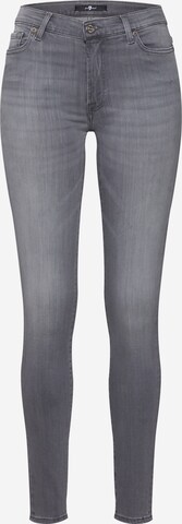 Skinny Jean 'HW SKINNY SLIM ILLUSION LUXE BLISS' 7 for all mankind en gris : devant