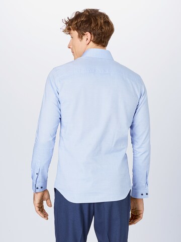 JACK & JONES - Ajuste estrecho Camisa 'Blaviggo' en azul