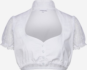 Blouse folklorique 'B-8050' STOCKERPOINT en blanc : devant