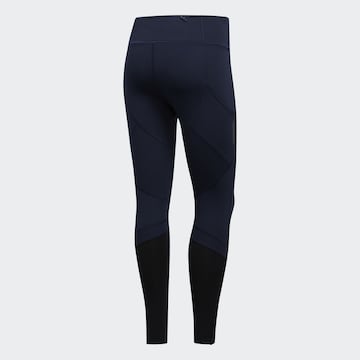 ADIDAS PERFORMANCE Skinny Sportbroek 'How We Do' in Blauw