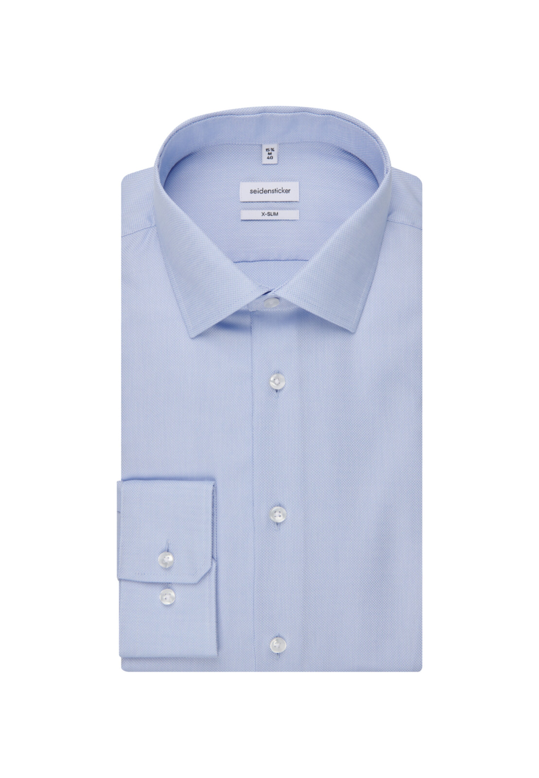 SEIDENSTICKER Slim fit Zakelijk overhemd in Blauw: voorkant