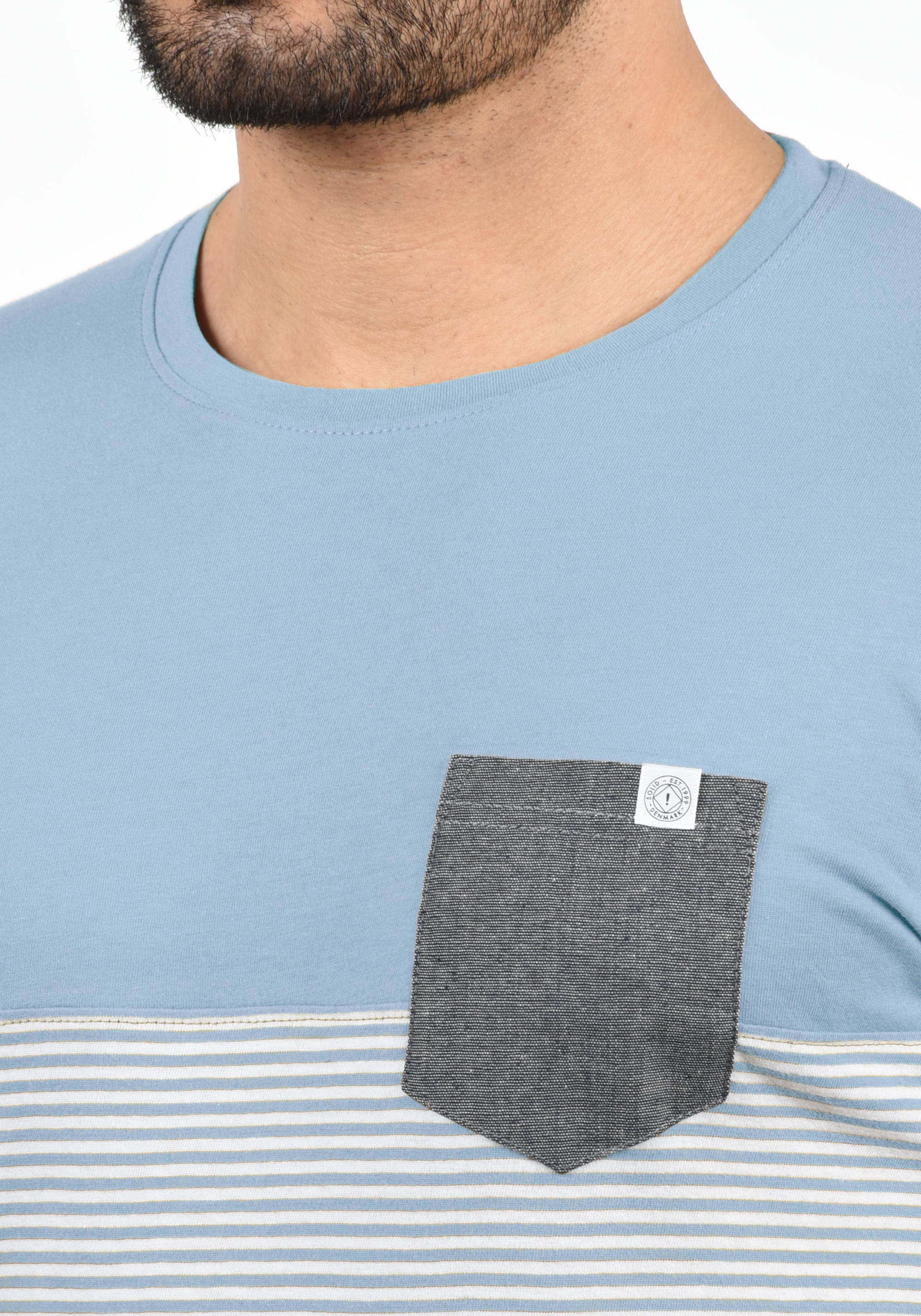 !Solid - Camiseta 'Malte' en azul