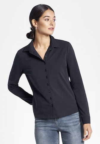 Peter Hahn Blouse in Blauw: voorkant