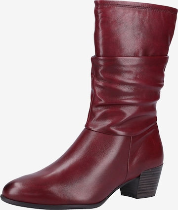 Bottes TAMARIS en rouge : devant