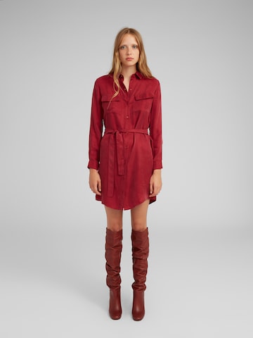 EDITED Shirt Dress 'Farha' in Red