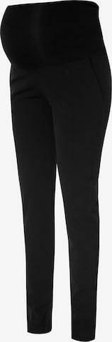 Coupe slim Pantalon 'Valencia' Bebefield en noir : devant