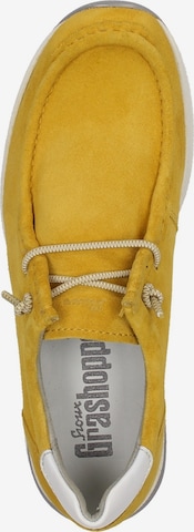 SIOUX Lace-Up Shoes 'Grash' in Yellow