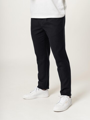 DAN FOX APPAREL Regular Chino trousers 'Malte' in Blue: front