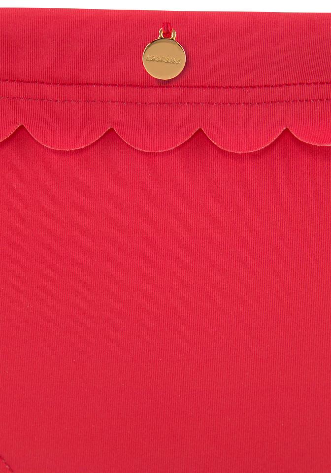 Abbigliamento Moda mare LASCANA Pantaloncini per bikini Scallop in Rosso 