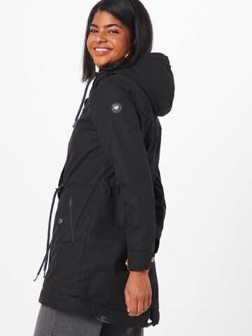 Ragwear Between-Seasons Parka 'CANNY' in Black: back