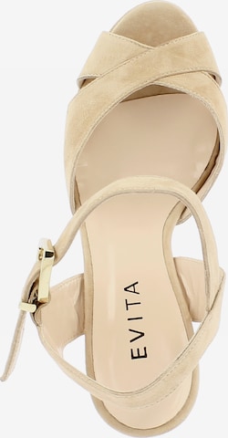 EVITA Strap Sandals 'LANA' in Beige