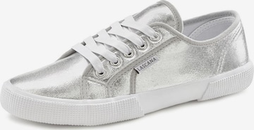 LASCANA Sneakers laag in Zilver: voorkant