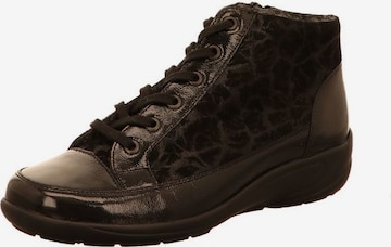 SEMLER Lace-Up Ankle Boots in Black: front