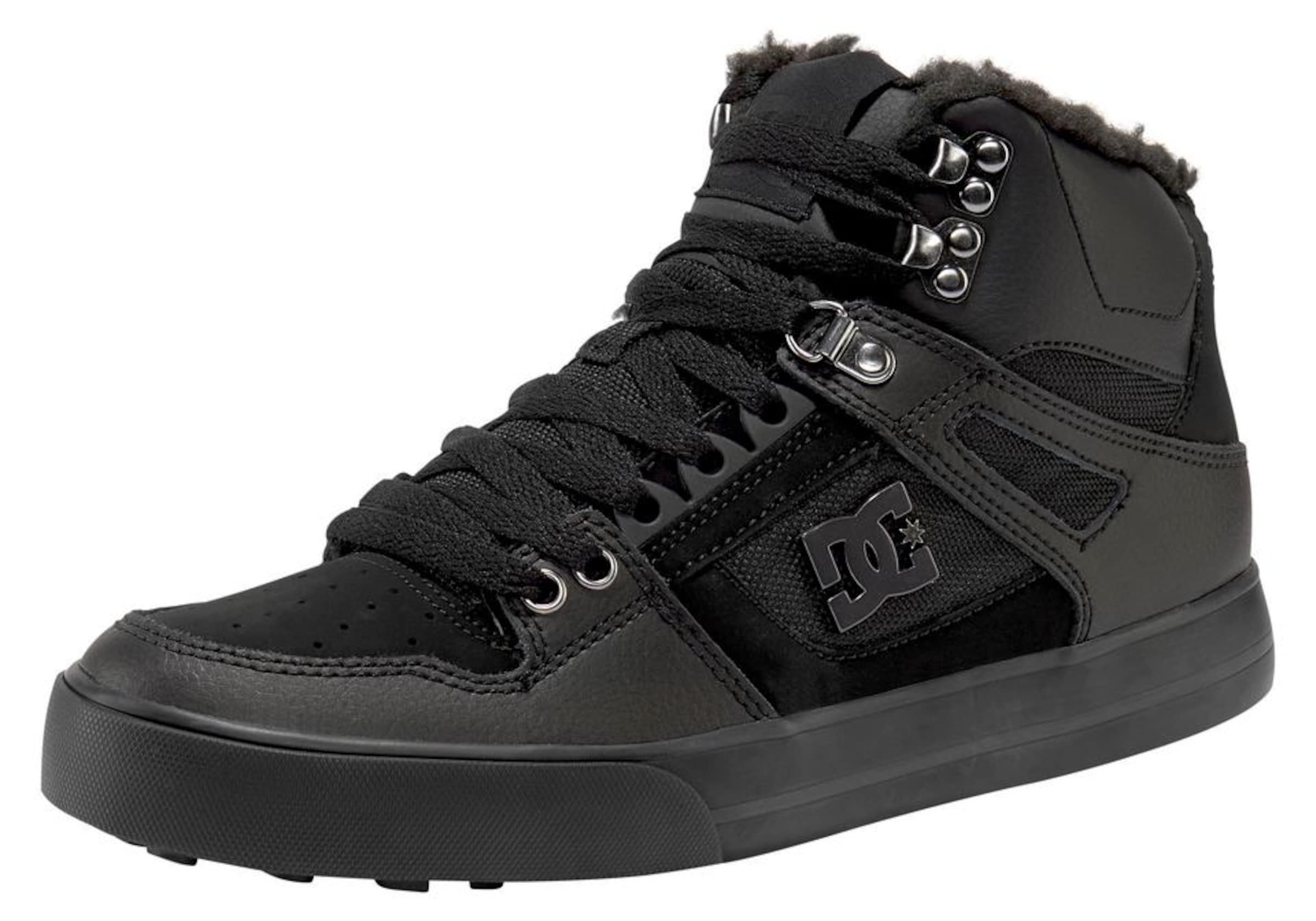DC Shoes Σνίκερ ψηλό σε μαύρο: μπροστά