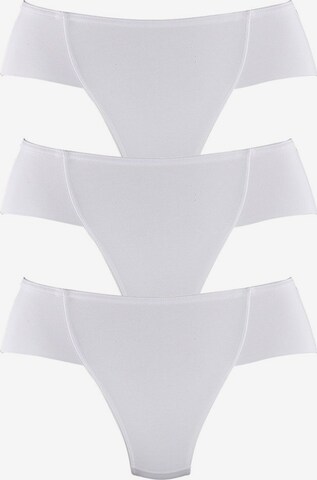 Slip scultant PETITE FLEUR en blanc : devant