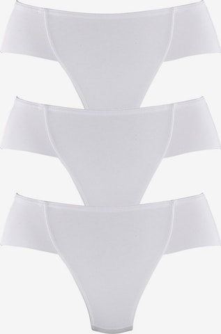 Slip scultant PETITE FLEUR en blanc : devant