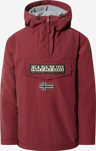 NAPAPIJRI Weatherproof jacket 'Rainforest' in Red: front