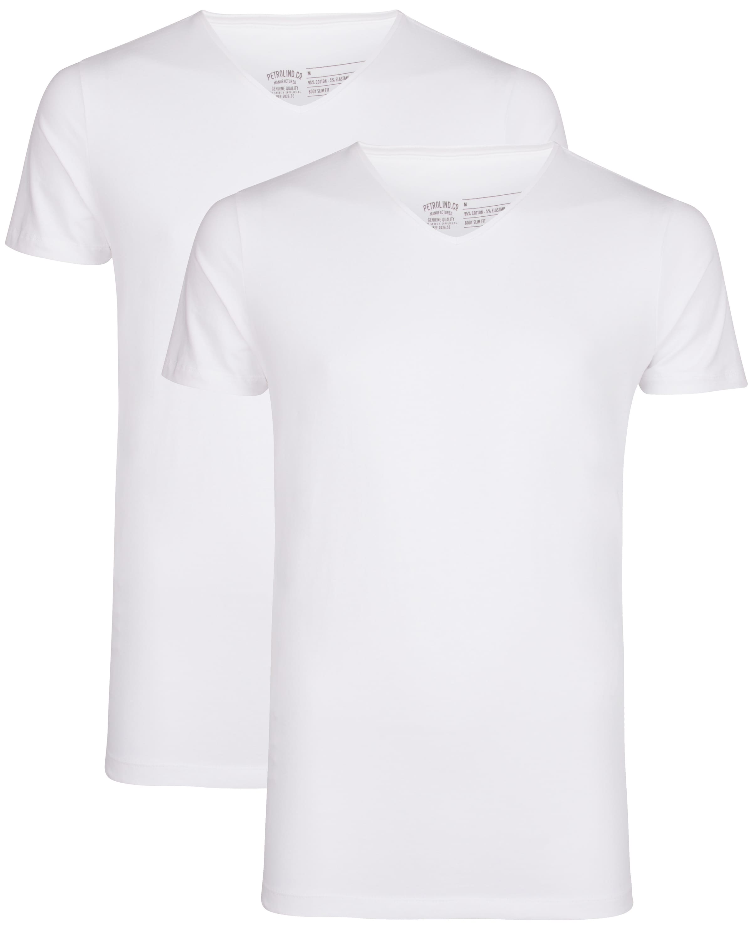 Petrol Industries Regular fit Majica | bela barva: sprednja stran